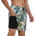 thumbnail image 3 of Fotbe Dinosaurs And Leaves Men’s Swim Trunks Quick Dry Swim Shorts Board Shorts with Mesh Lining-X-Large, 3 of 9