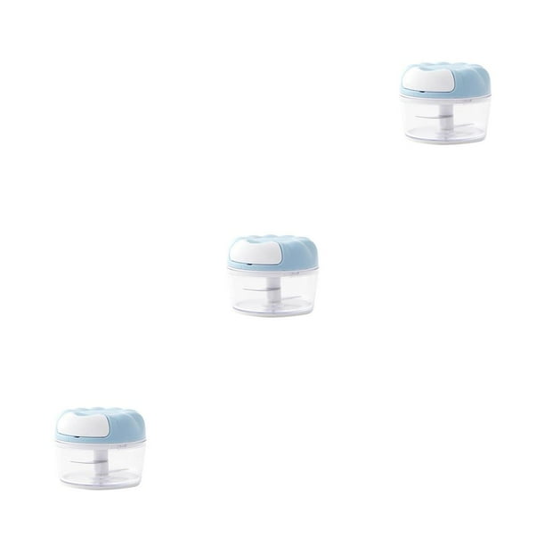 Triturador de ajo Bearachild triturador de carne para cocinar acero inoxidable Azul 3Conjunto