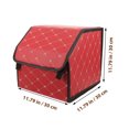 thumbnail image 2 of FRCOLOR 2pcs Foldable Car Trunk Storage Boxes for Space-saving PU Black Storage Box Great for Home or Car, 2 of 8