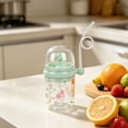 thumbnail image 5 of Cute Whale Tumbler with Straw, Clear PC Water Bottle, Dustproof Lid Cup, Reusable Drinkware for Home Office(Green), 5 of 5
