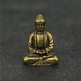 thumbnail image 4 of 2 Piezas de Latón Mini Antiguos Sakyamuni Buda Estatua Adornos Meditación Sentada Sunnimix Mini estatua de latón Sakyamuni, 4 of 8