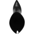 thumbnail image 3 of INC Womens Black Slouch Cushioned Iyonna Pointed Toe Stiletto Zip-Up Dress Boots 11 M, 3 of 4