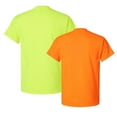 thumbnail image 3 of Gildan - High Vis Safety Pocket T Shirt Workwear Short Sleeves Pack of 6 Safety Green Orange | Size – 3XL, 3 of 5