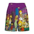 thumbnail image 5 of Simpsons Men's Short Pajama Pants Soft Trendy Sleep Shorts Breathable Ice Silk Lounge Shorts XL, 5 of 8