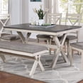 thumbnail image 2 of Furniture of America Egretta Transitional Wood Dining Table in Gray and White, 2 of 5