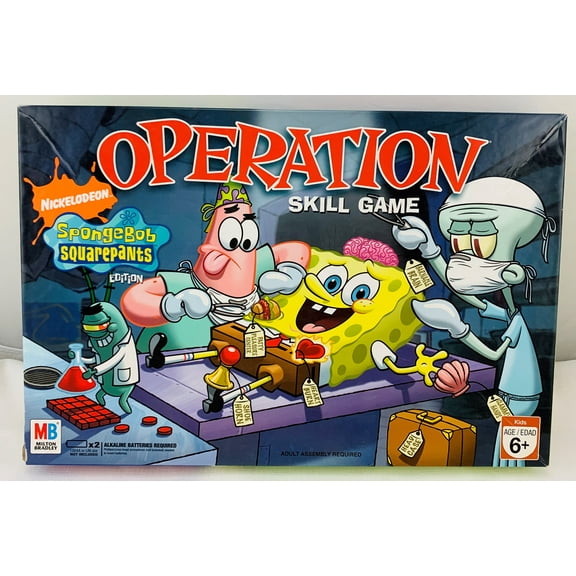 Pre-Owned Milton Bradley Operation SpongeBob 2005 Complete Great Condition