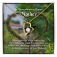 thumbnail image 4 of To Mom Remembrance Message Not Far Apart Forever Necklace w Message Card, 4 of 20