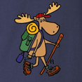 thumbnail image 3 of CafePress - Moose Hiking Long Sleeve T Shirt - Long Sleeve Dark T-Shirt, 3 of 3