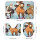 thumbnail image 3 of Spirit cabalgando libre-theme 4-Piece Shower Curtain Set with Rugs, Waterproof Bathroom Decor Set Includes Bath Mat, U-Shaped Rug, Toilet Lid Cover and Curtain with Hooks, 3 of 6