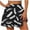 Black#1, variant on LEBONYARD Pull on Shorts for Women,Women's Shorts with a Modern Design,Women's Summer Solid Color High Waisted Shorts with Floral Pleated Hem Casual Shorts Black S