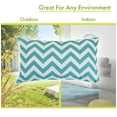 thumbnail image 4 of Majestic Home Goods Pillow 12x20 Chevron Teal, 4 of 6