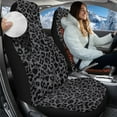 thumbnail image 2 of Uorisanigo Car Seat Cover, Soft Gray Leopard Print Car Seat Covers, Universal Fit for Most Vehicles, Car Accessories, Summer Cool & Winter Warm, Easy Installation, 2 Pieces, 2 of 7