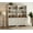 Rustic White, variant on WAMPAT Farmhouse 72" Tall Bookcase, Large Wooden Display Book Case Shelf with 3-Tier Open Book Shelves and 3 Drawers, 3 Tier Bookshelf for Living Room, Library, Study Room, Bedroom, Office, Oak
