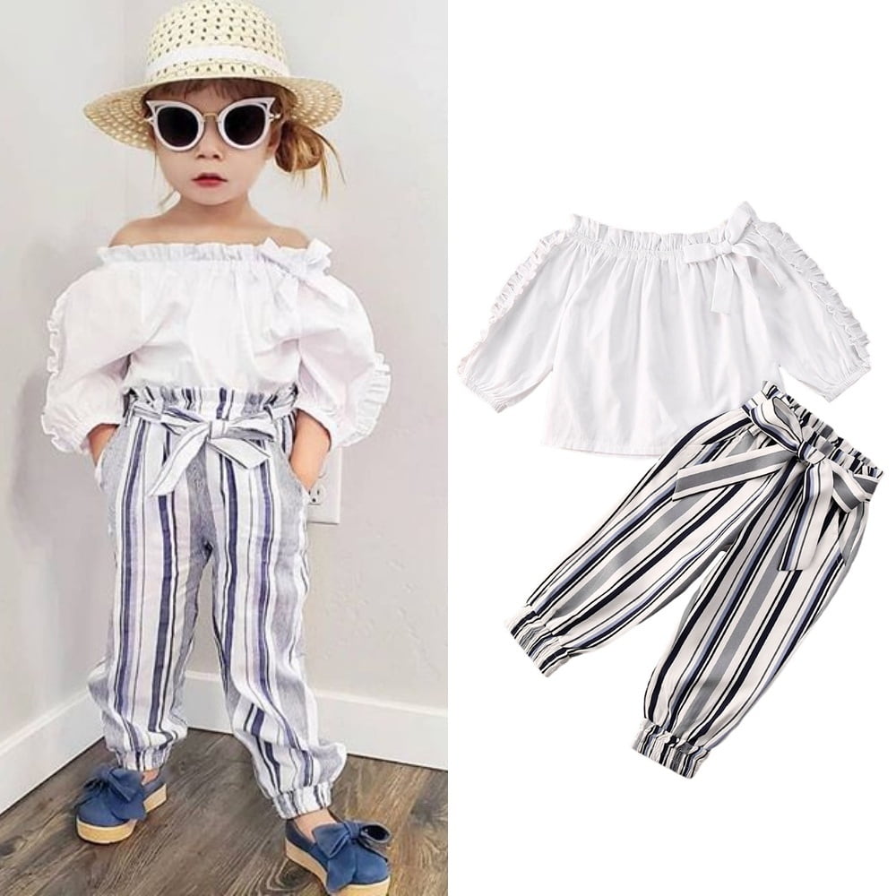 loose striped pants outfits