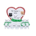 thumbnail image 6 of Maxora Personalized Ornaments Customized Christmas Ornament Polar Bear Couple Table Top Family of 6, 6 of 8