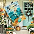 thumbnail image 6 of Welcome Fall Chair Pumpkin House Flag Double Sided, Autumn Beach Coastal Decorative Garden Yard Outdoor Large Decor, Thanksgiving Nautical Seagull Sailboat Burlap Home Outside Decoration 28x40, 6 of 6