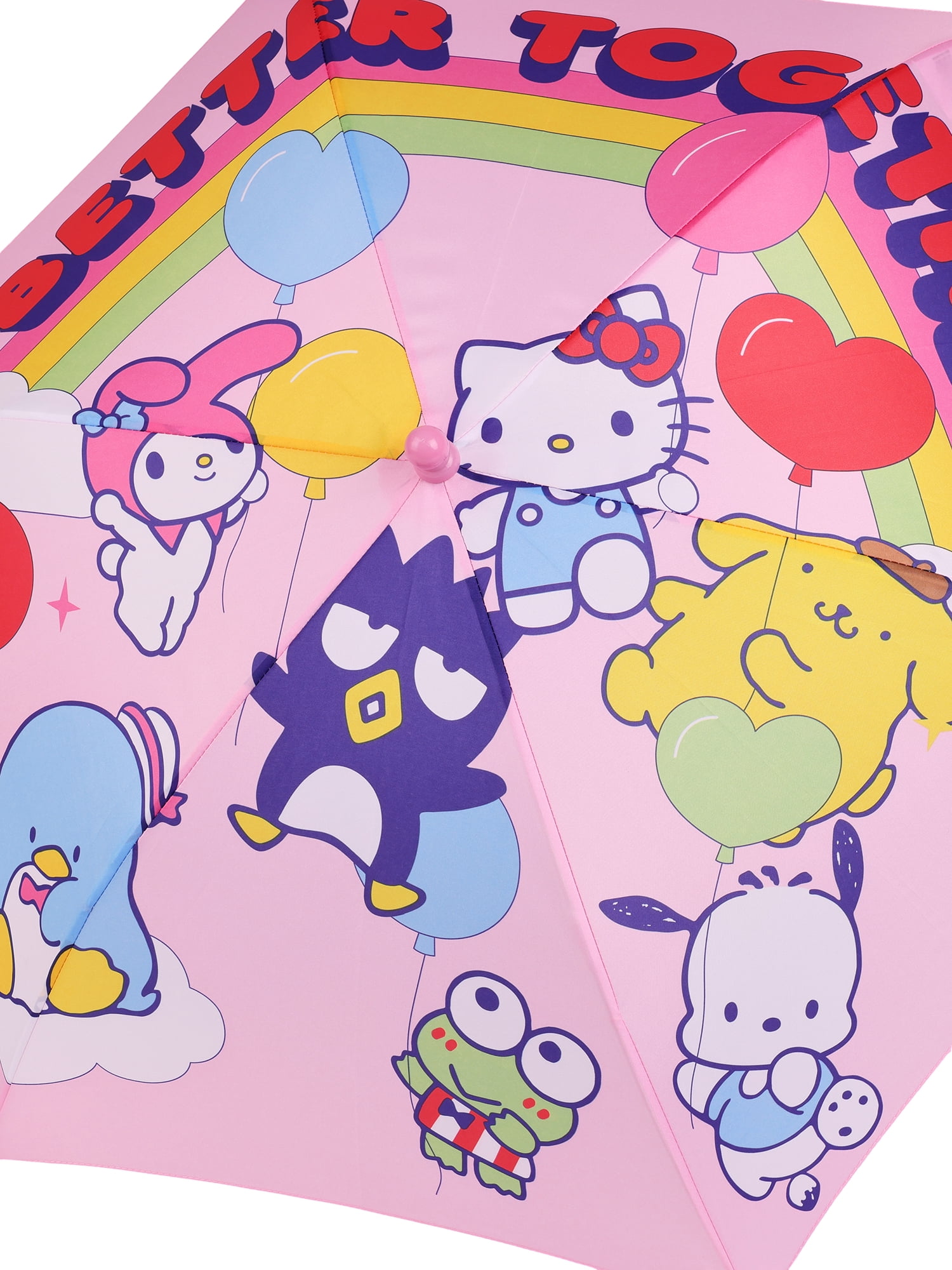 Hello Kitty and Friends 6-Panel Stick Umbrella with Auto Open Button