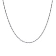 thumbnail image 2 of Sterling Silver Solid Rope Chain Rhodium 050 2.5mm-16", 2 of 3