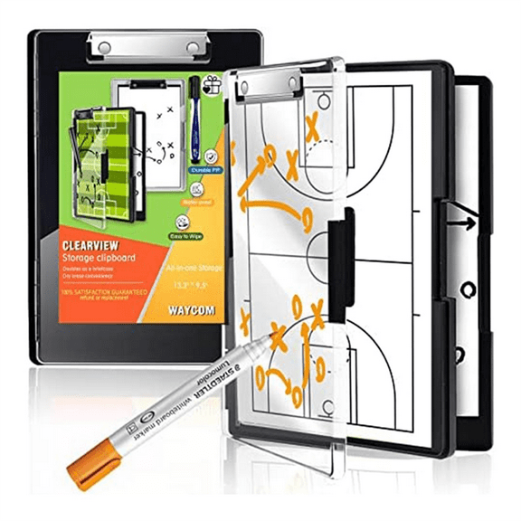 Clipboard with Storage,13.3X9.5 in 2 Compartment Storage,Dry Clip Boards Duty Plastic Nursing A