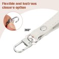 thumbnail image 5 of Uxcell Leather Wristlet Strap, PU Leather Keychain for Women Wallet Clutch Phone Car Key White, 5 of 7