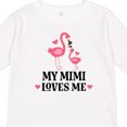 thumbnail image 4 of Inktastic My Mimi Loves Me Flamingo Girls Long Sleeve Toddler T-Shirt, 4 of 5