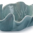 thumbnail image 4 of Aegean Sea Blue Bowl - Coastal Elegance, Artisan Craftsmanship - Large Decorative Centerpiece - 8.5"H X 26"W X 15.5"D, 4 of 6
