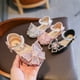 thumbnail image 3 of Zapatos de princesa con perlas para niños, sandalias de verano para bebés, zapatos de baile con mariposas para niñas, 3 of 5
