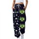 thumbnail image 2 of Pincandy Women's St. Patrick's Day Pants - Printed, Elastic Waist with Tie & Pockets, Cuffed Leg for Holiday & Daily Wear, 2 of 5