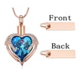 thumbnail image 3 of Cremation Jewelry Angel Wing Heart Urn Necklace for Ashes for Women Memorial Human Pet Ashes Pendant, 3 of 8
