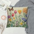 thumbnail image 2 of JEUXUS Spring Pillow Covers , Tulip Lavender Flower Decorative Throw Pillows Farmhouse Outdoor Summer Seasonal Floral Cushion Case for Couch Sofa Home Decor, 2 of 5