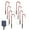 Red Cane Snowflake, variant on goowrom Christmas Solar Panel Lights, Cane-Shaped Stars/Snowflakes/Santa Claus Pendants Plug-In IP44 Waterproof Outdoor Grass Lights