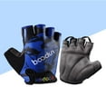 thumbnail image 4 of Kids Outdoor Sports Half Finger Gloves Non-Slip Breathable Workout Gloves Shockproof Racing Gloves (Blue Totem, Size ), 4 of 4