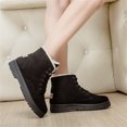 thumbnail image 5 of FRSASU Winter Boots Snow Boots Women's Casual Boots Winter Flat with Cotton Short Boots Women's Cotton Shoes Black 5-5.5(35), 5 of 7