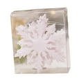 thumbnail image 2 of Adornos navideños colgantes de copos de nieve, 6 unidades multifuncionales para fiestas de temporada Blanco, 2 of 9