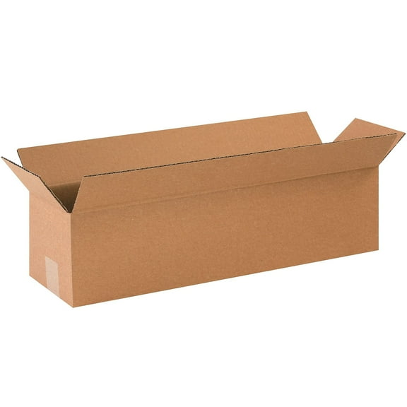 Box Partners Long Corrugated Boxes 12" x 3" x 3" Kraft 25/Bundle 1233