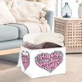 thumbnail image 4 of Iauyy Large Storage Box with Lid - Foldable Home Storage Bins for Clothes Toy Holiday Decor, Decorative Patterns (42*32*30cm), 4 of 6