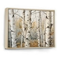 thumbnail image 2 of Designart "Subtle Silver Birch Allure III" Tree Birch Floater Framed Canvas Art Print, 2 of 5
