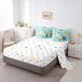 thumbnail image 4 of Manfei Cute Cat Animal Twin Bedding, Cartoon Love Heart Bedding Comforter Set, Light Blue, Polkadot Reversible, 7-Piece, 4 of 6