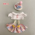 thumbnail image 4 of 20CM Cotton Doll Rompers Cartoon Plush Doll Replacement Outfit Playing House Accessories Mini Clothes for upset duck#466907, 4 of 5