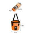 thumbnail image 3 of Fiudx Cubo de Pesca Plegable, Hermético, Diseño Ligero de Pvc, Ideal para Acampar Al Aire Libre, Senderismo, Lavado de Autos, Jardinería y Picnic, Capacidad de 20 L, Tamaño 30 X 12 X 1,5 Cm., 3 of 5