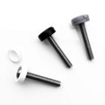 thumbnail image 2 of 100 Pieces Plastic Hinged Screw Cover Cap For Car Home Furniture Decor Gray, 2 of 4