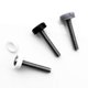 thumbnail image 2 of 100 Pieces Plastic Hinged Screw Cover Cap For Car Home Furniture Decor Gray, 2 of 4