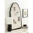 thumbnail image 2 of Kate and Laurel Holbrook Glam Framed Moroccan Arch Fabric Pinboard, 24 x 36, Black, Decorative Modern Scallop Arched Bulletin Board for Use as Vision Board or Wall Organization, 2 of 8