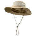 thumbnail image 3 of Awwp Unisex Sun Hat Wide Brim Fishing Adjustable Lightweight Hat Beach Bucket Hat for Outdoor Golf Hiking Gardening Khaki, 3 of 8