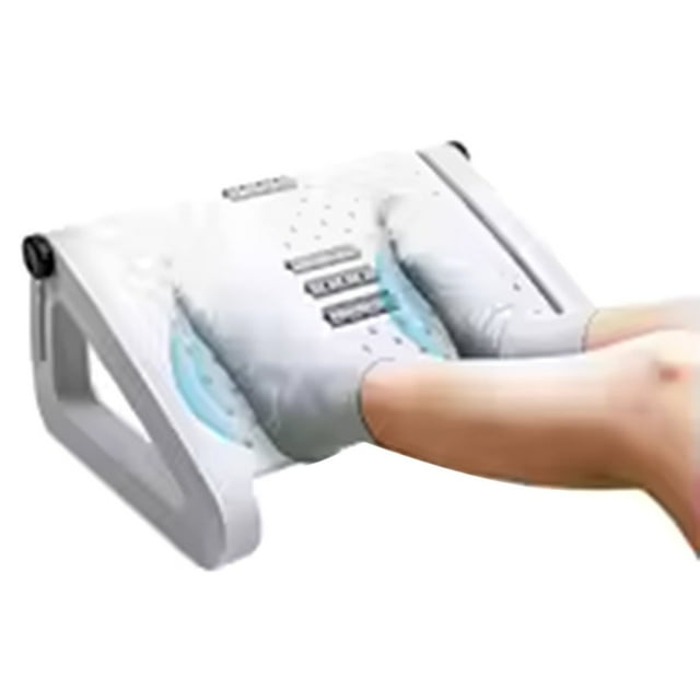 Reposapiés Ergonómico con Rodillos de Masaje para Debajo del Escritorio, Ideal para el Hogar y la Oficina, Alivia el Dolor y Ofrece Comodidad, Color Gris.