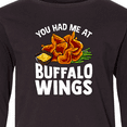 thumbnail image 4 of Inktastic Buffalo Wings Game Day Snack Long Sleeve Youth T-Shirt, 4 of 5
