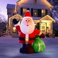 thumbnail image 3 of Nifti Nest Outdoor Santa Claus Christmas Blow Ups Yard Inflatable, 6', 3 of 8