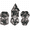 Gunmetal Green Dragon, variant on DND Dice Set Polyhedral Metal Dragon RPG Dice 7 Pcs