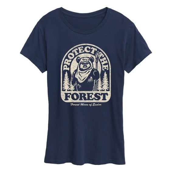 Star Wars - Ewok Protect The Forest - Women's Short Sleeve Classic Fit Tee