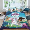 thumbnail image 2 of Nella la Princesa Caballero Conjunto de sábanas temático, trío de piezas, cómodo y amigable con la piel, diseño único, regalo de decoración para el hogar para familiares, amigos y fans, 90 cm * 190 cm, 2 of 6